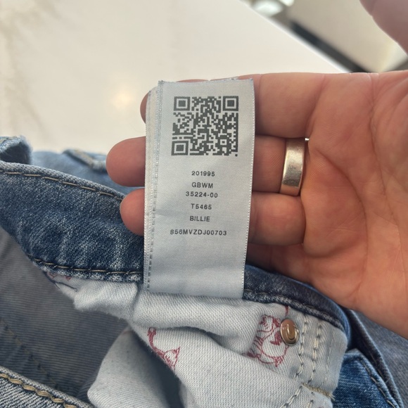 True Religion Billie Mid Rise Straight Jeans size 33 - Picture 5 of 11